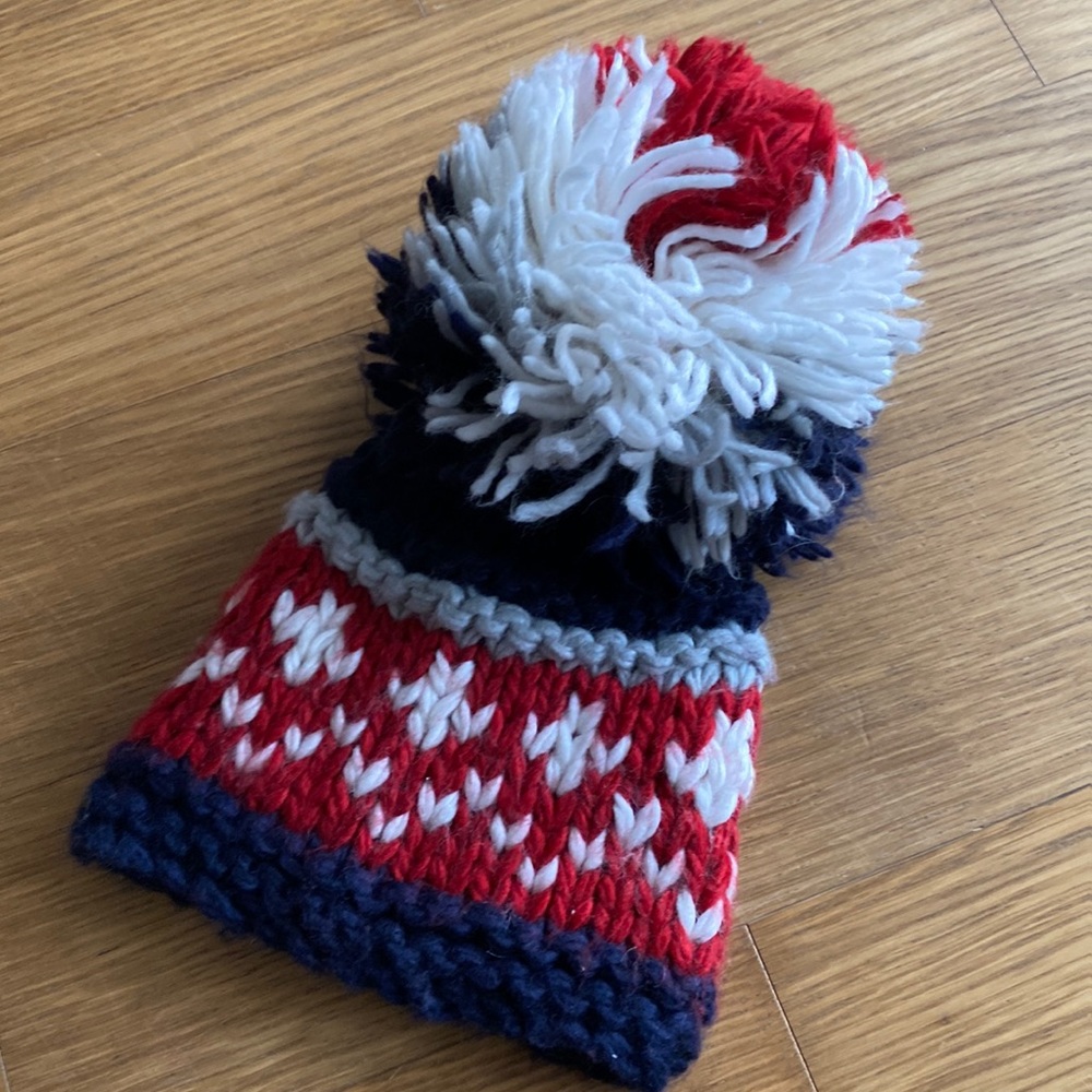 United Colors of Benetton Kids Girl Boy Multi Color Red White Blue Hat Small